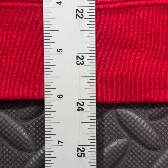 Venezia Jeans Sweatshirt Women's 22/24 Red 3/4 Sleeve Rhinestone Angel Gorpcore - Picture 5 of 6